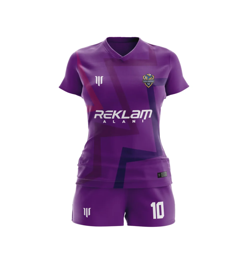 Marinspor Voleybol Forma V006 Mor-Pembe
