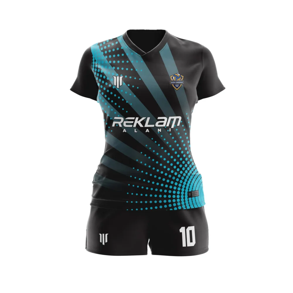 Marinspor Voleybol Forma V008 Siyah-Mavi