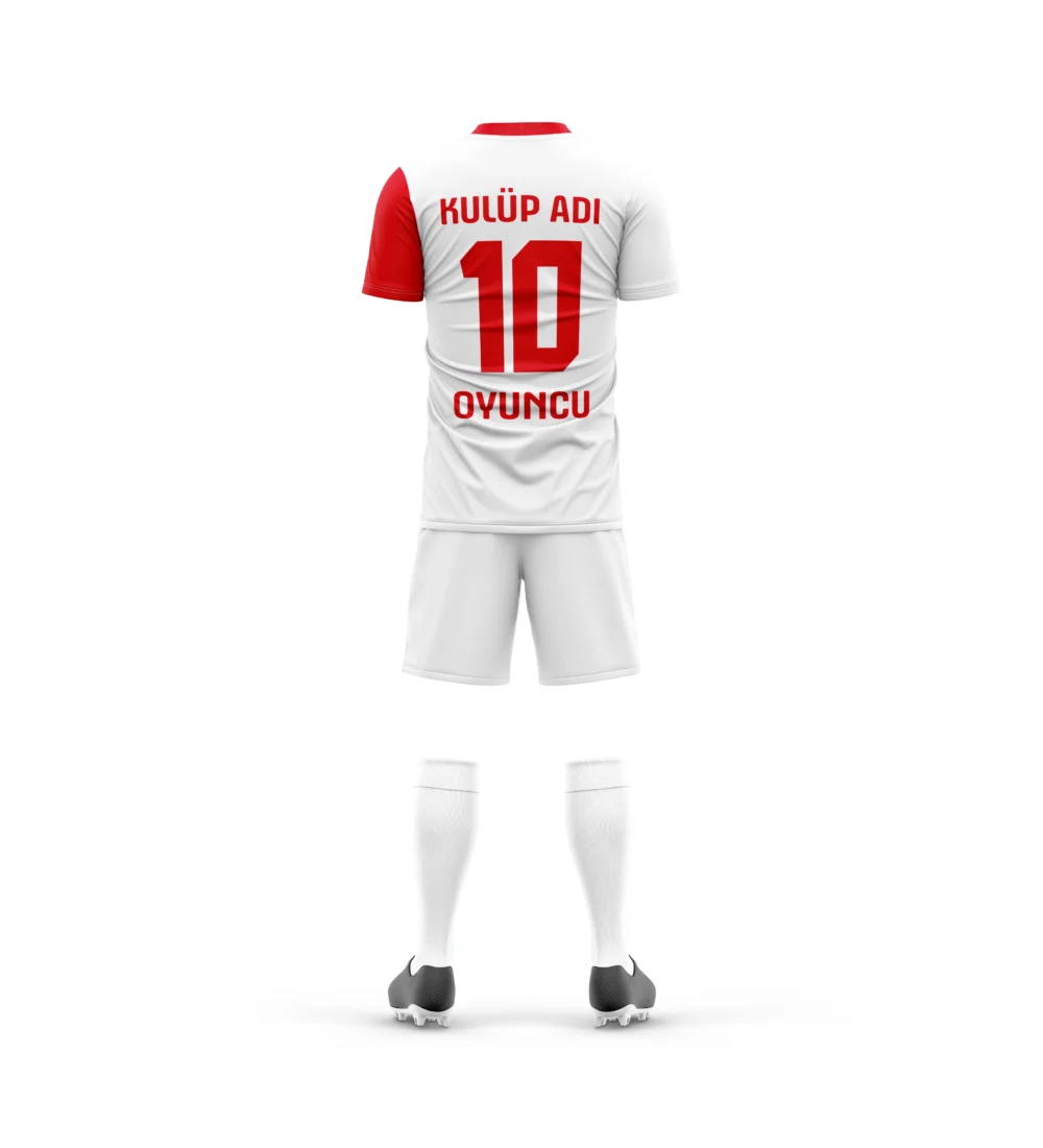 Marinspor Futbol Forma F002 Kırmızı-Beyaz - Görsel 2