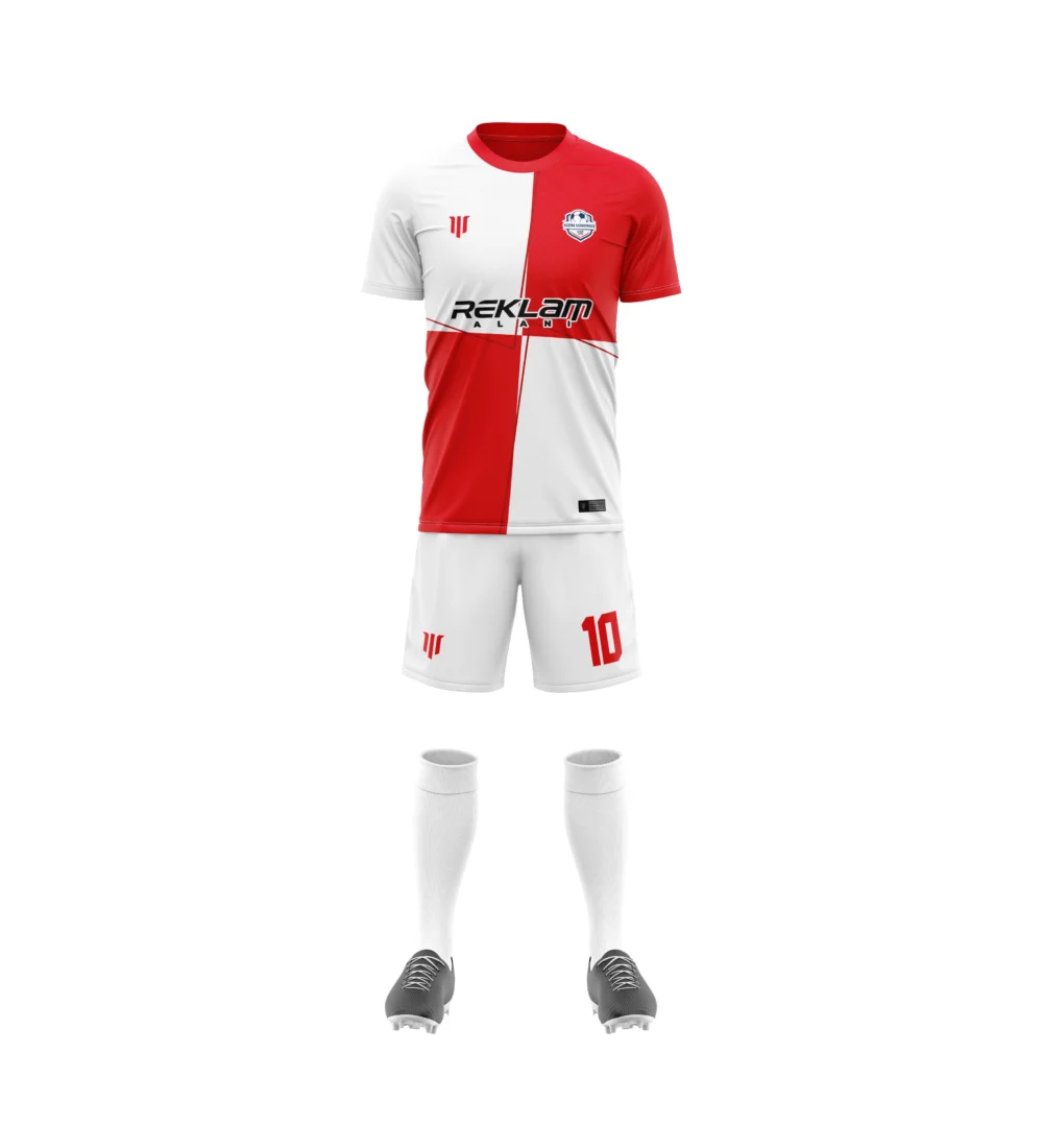 Marinspor Futbol Forma F002 Kırmızı-Beyaz