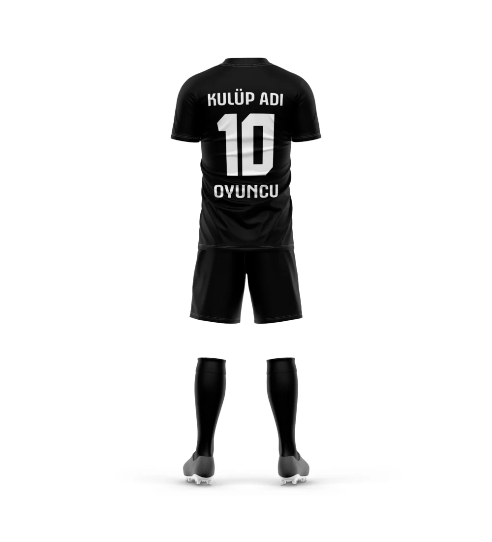 Marinspor Futbol Forma F004 Siyah-Beyaz - Görsel 2