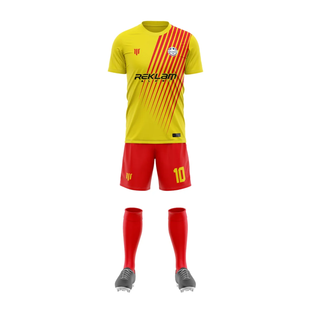 Marinspor Futbol Forma F005 Kırmızı-Sarı