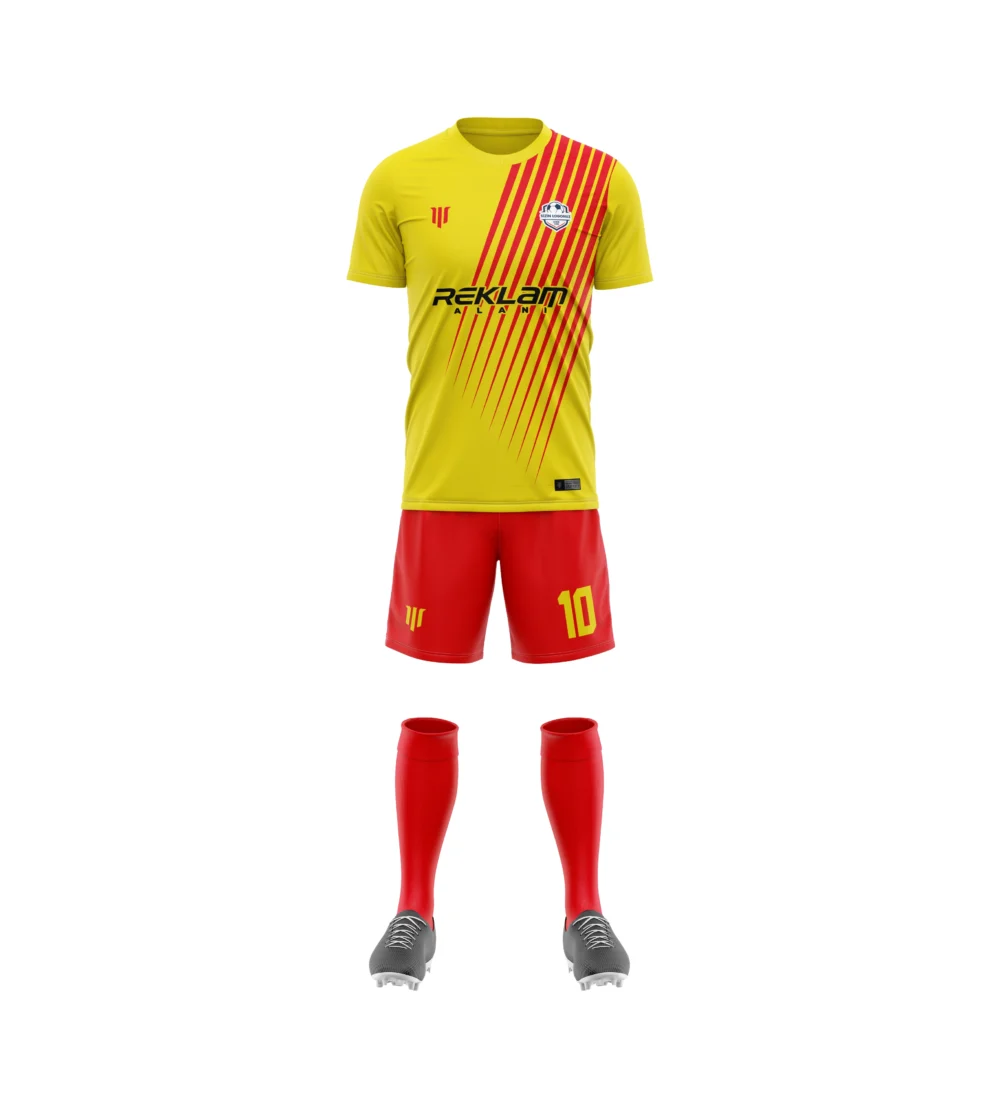 Marinspor Futbol Forma F005 Kırmızı-Sarı