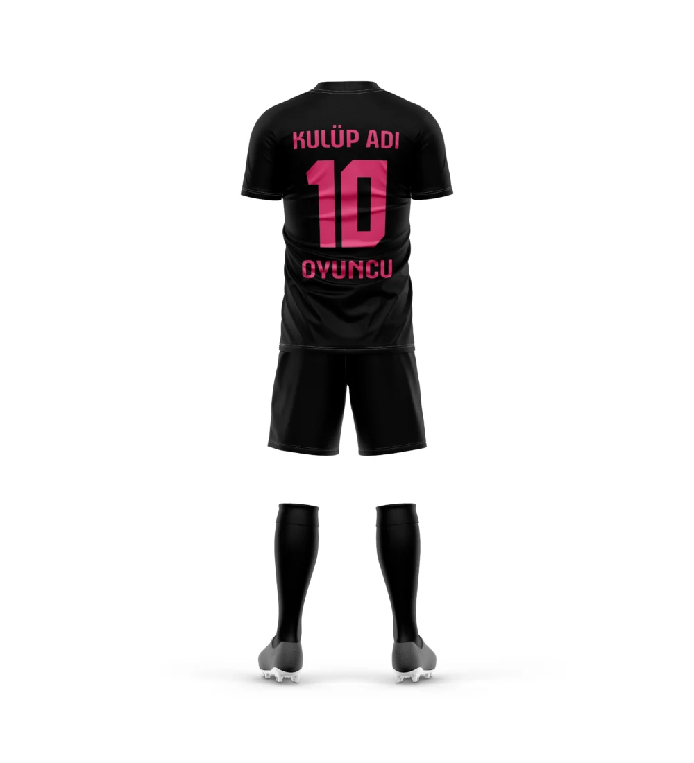 Marinspor Futbol Forma F005 Pembe-Siyah - Görsel 2