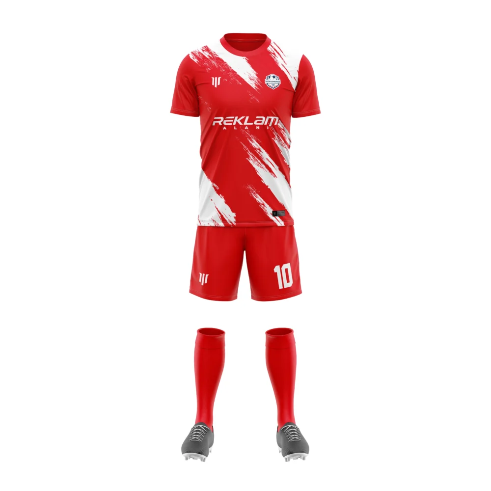 Marinspor Futbol Forma F006 Kırmızı-Beyaz