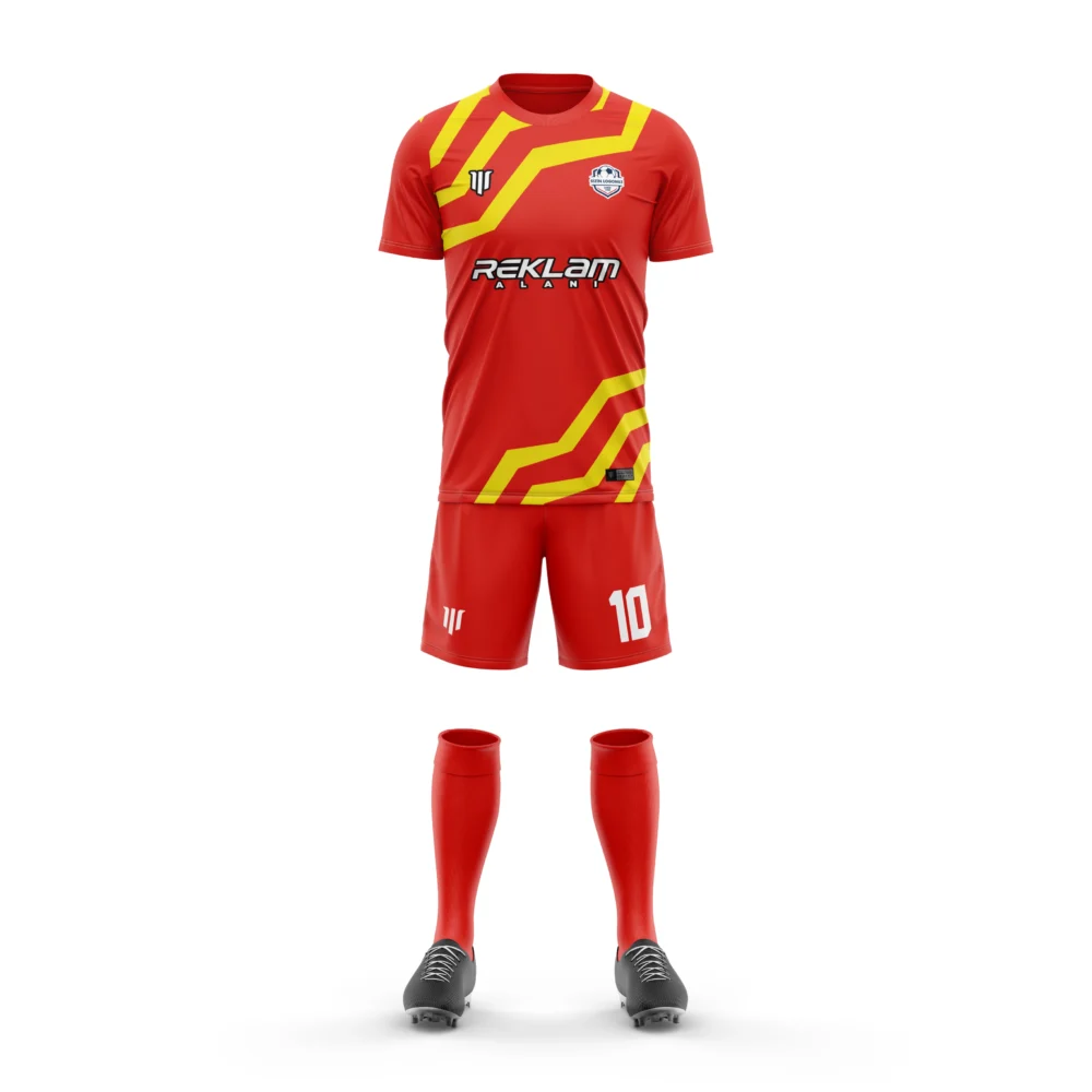 Marinspor Futbol Forma F012 Kırmızı-Sarı