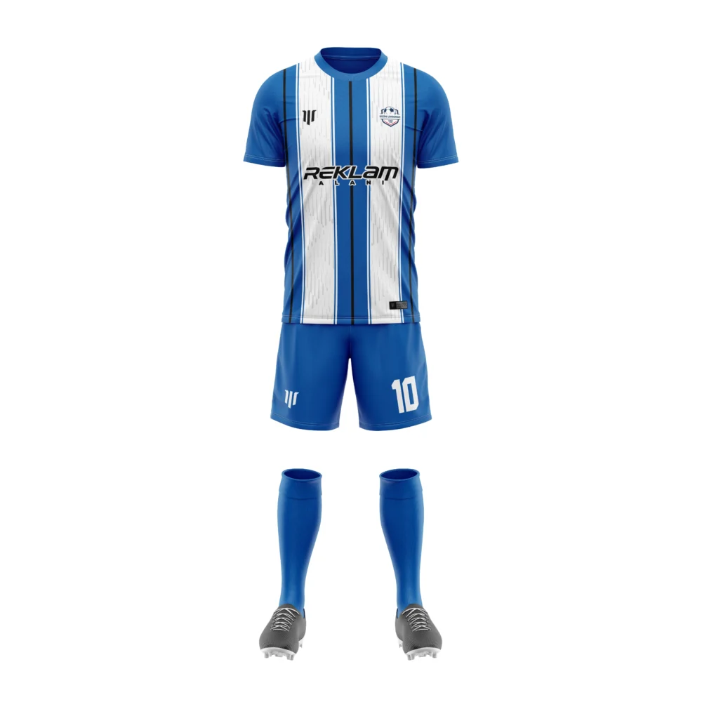 Marinspor Futbol Forma F014 Mavi-Beyaz-Siyah