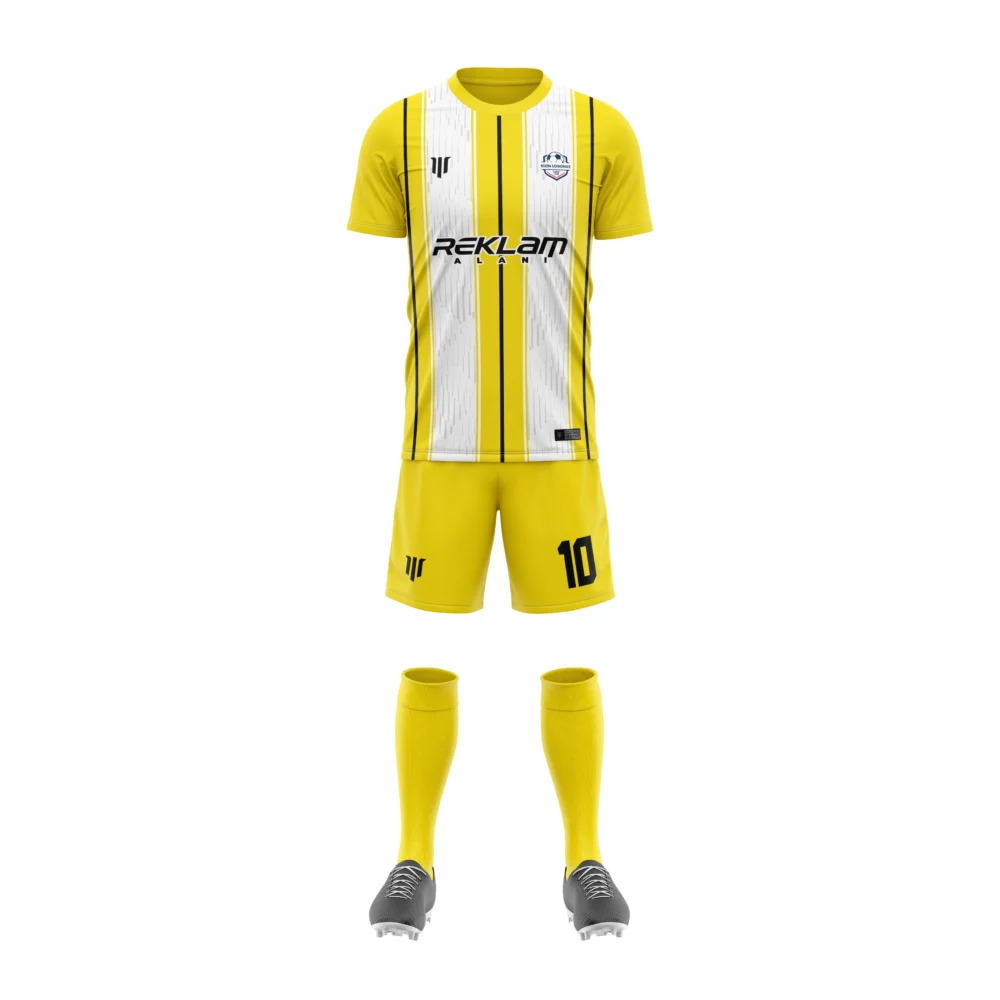 Marinspor Futbol Forma F014 Sarı-Beyaz-Siyah