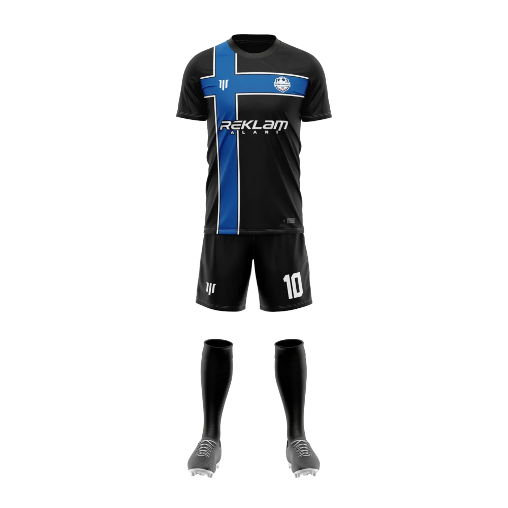 Marinspor Futbol Forma F015 Mavi-Beyaz-Siyah