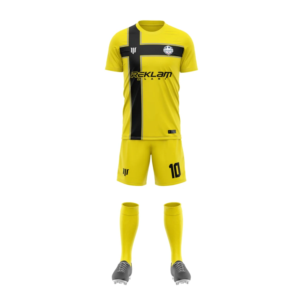 Marinspor Futbol Forma F015 Sarı-Siyah-Gri