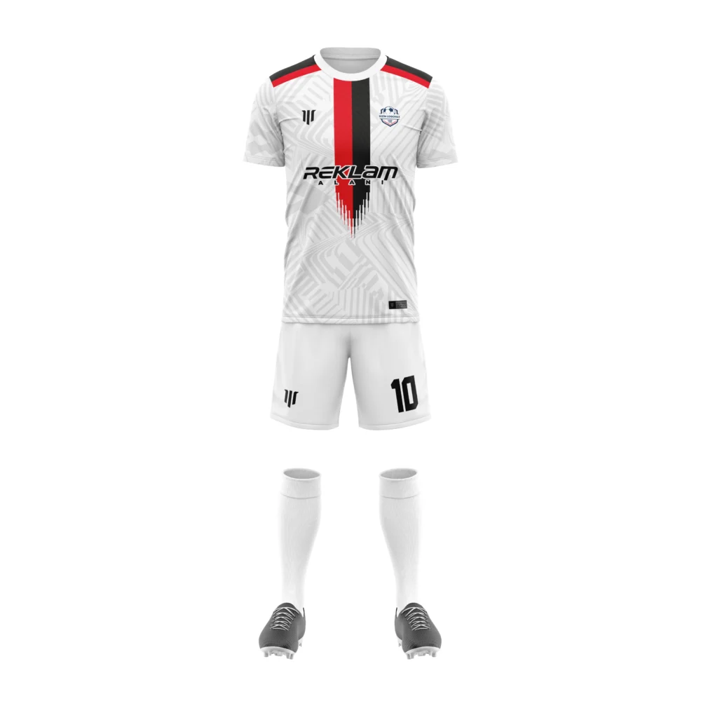Marinspor Futbol Forma F018 Kırmızı-Beyaz-Siyah