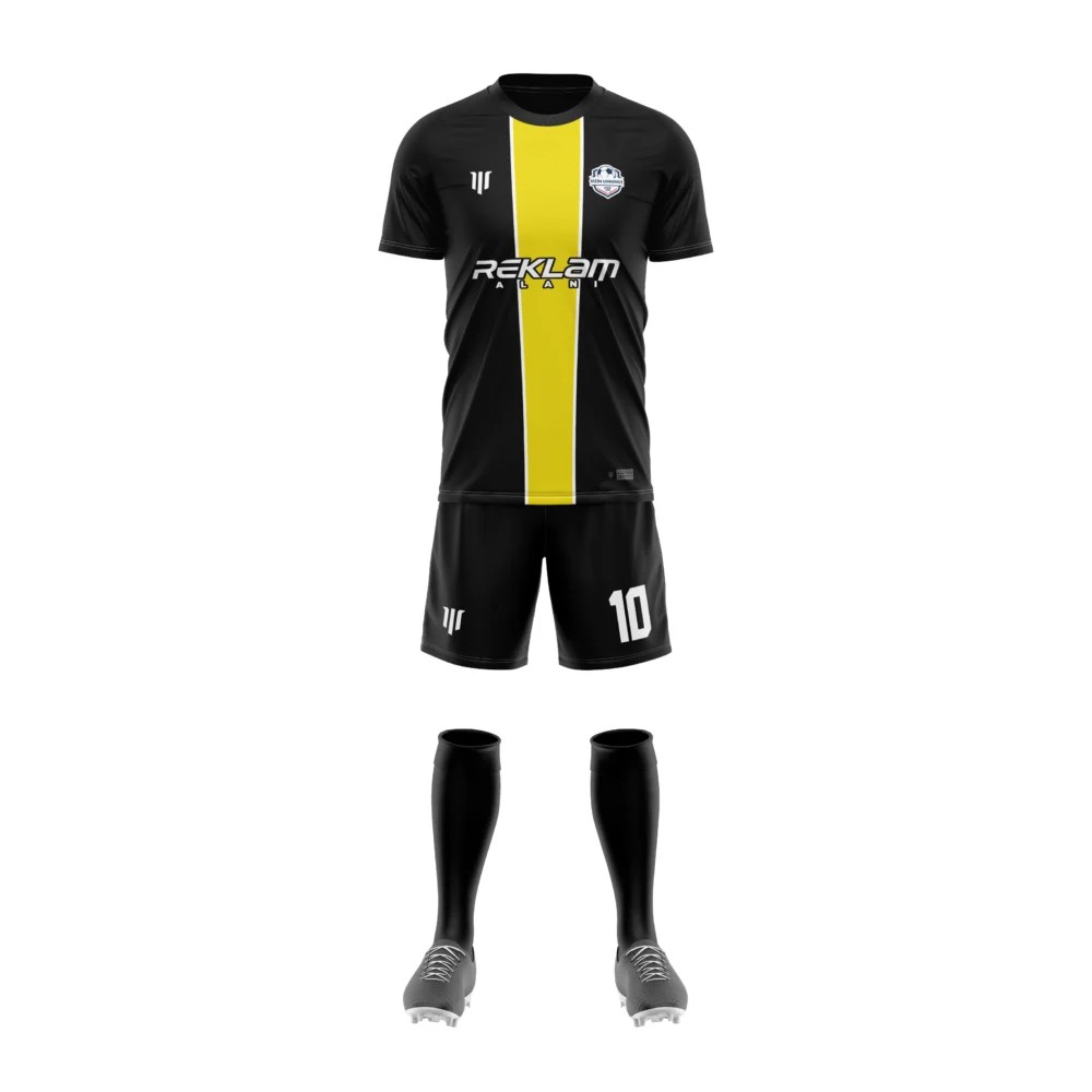 Marinspor Futbol Forma F019 Siyah-Sarı-Beyaz