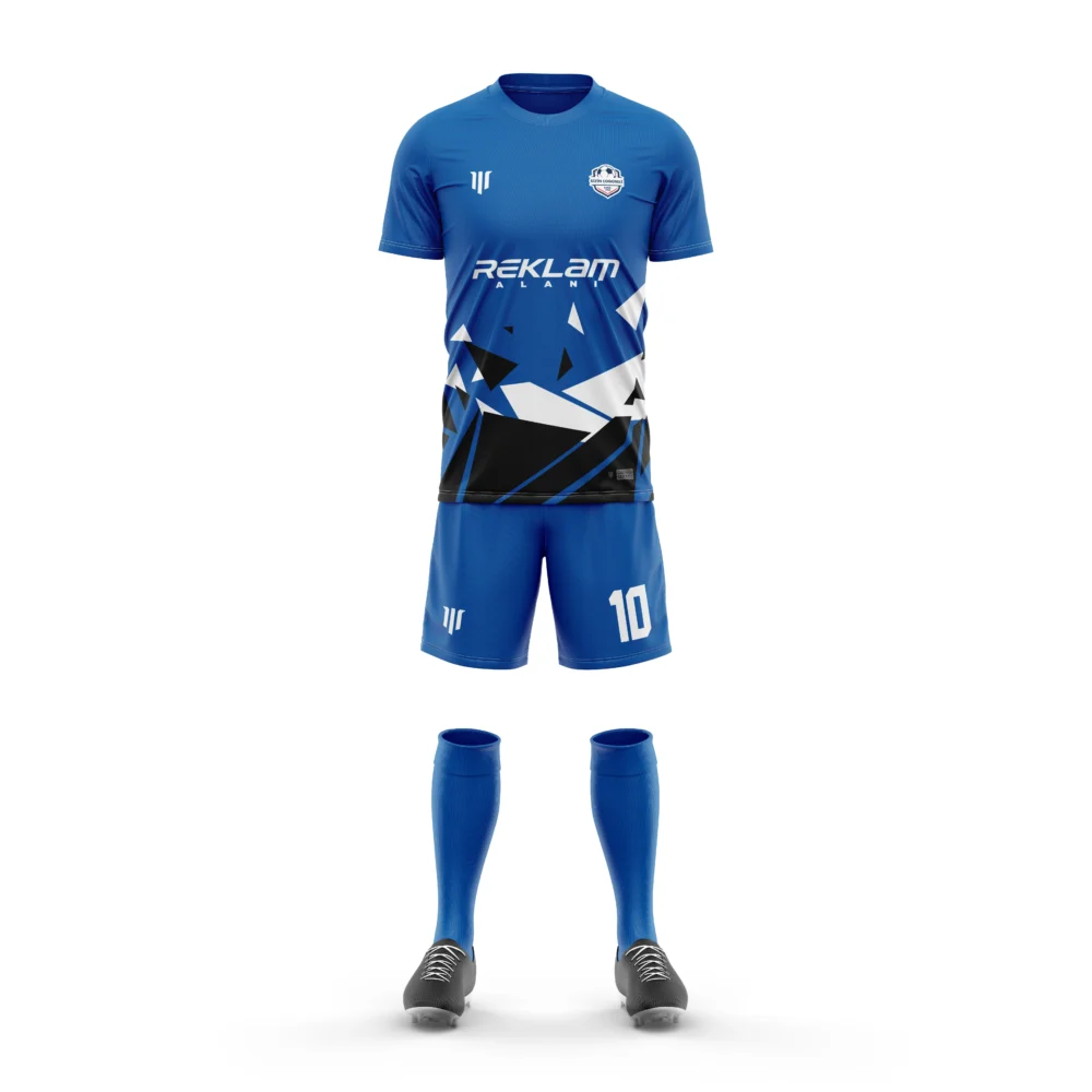 Marinspor Futbol Forma F020 Mavi-Siyah-Beyaz