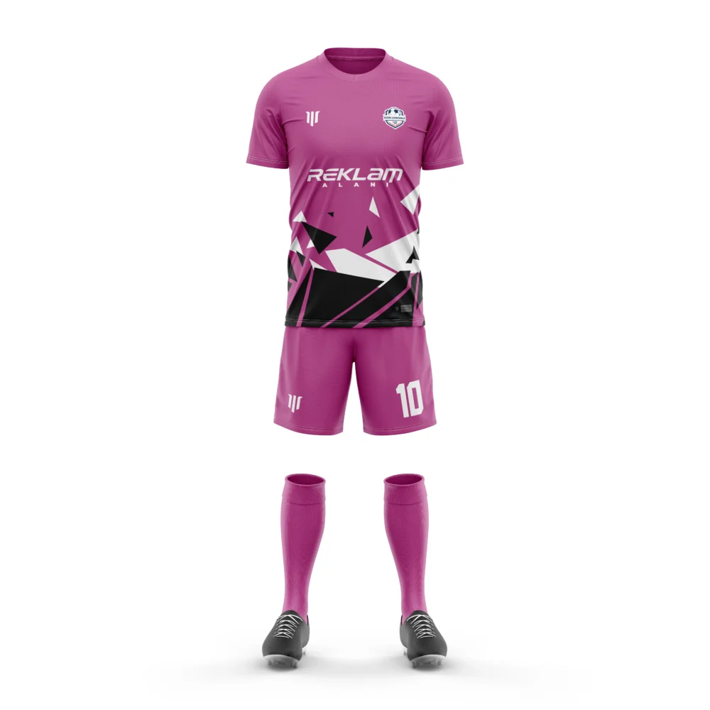 Marinspor Futbol Forma F020 Pembe-Siyah-Beyaz