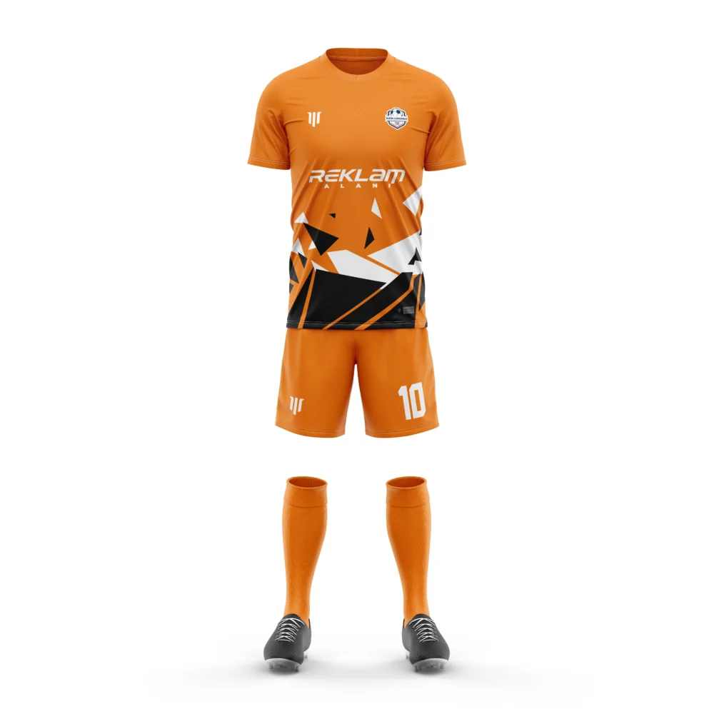 Marinspor Futbol Forma F020 Turuncu-Siyah-Beyaz