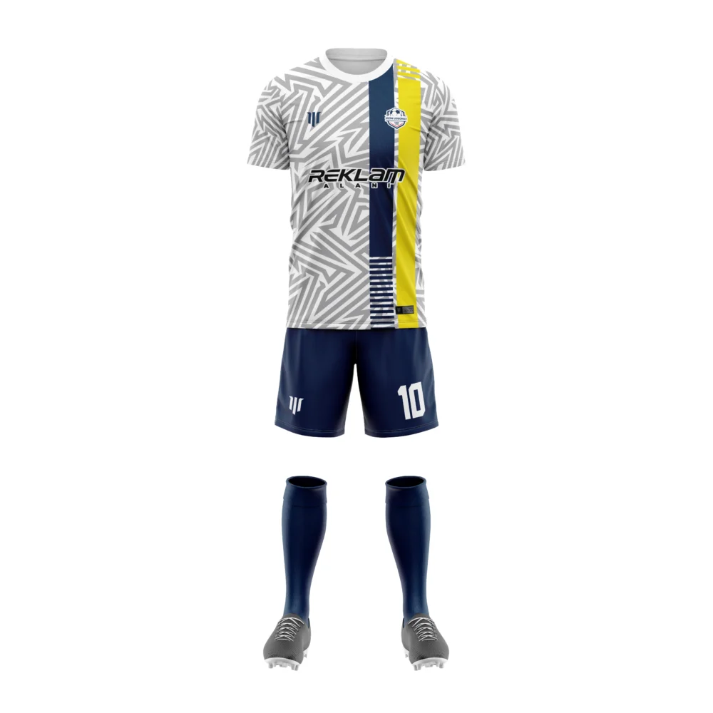 Marinspor Futbol Forma F022 Lacivert-Sarı-Beyaz-Gri