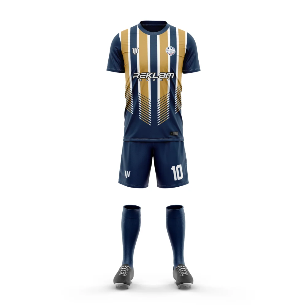 Marinspor Futbol Forma F024 Gold-Lacivert-Beyaz