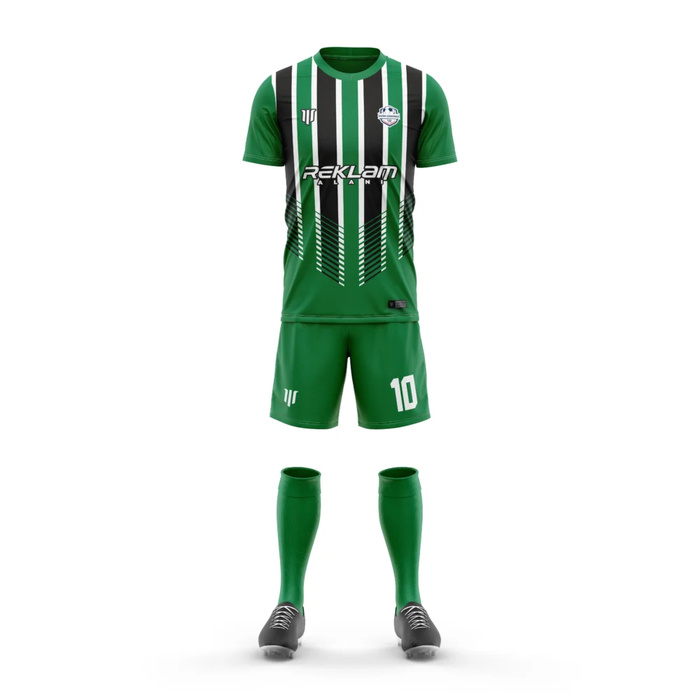 Marinspor Futbol Forma F024 Yeşil-Siyah-Beyaz