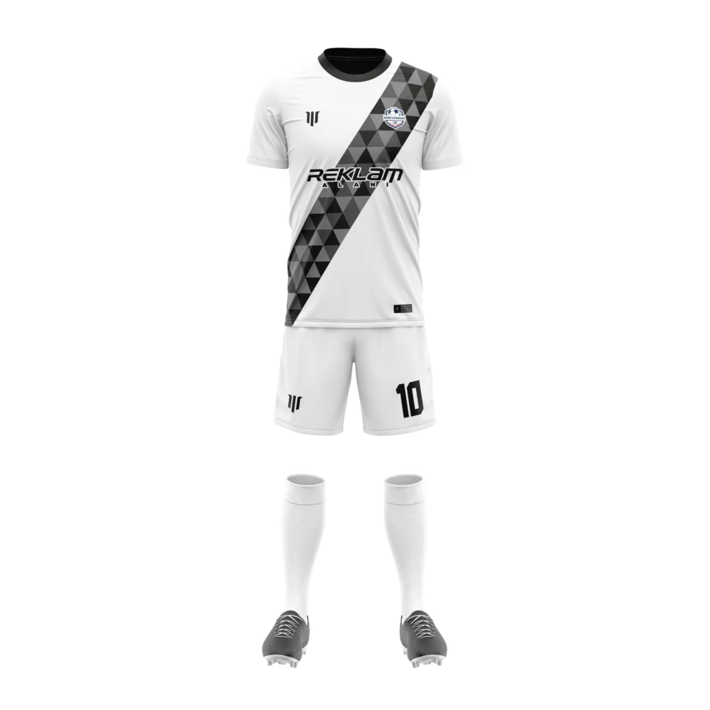 Marinspor Futbol Forma F032 Siyah-Gri-Beyaz