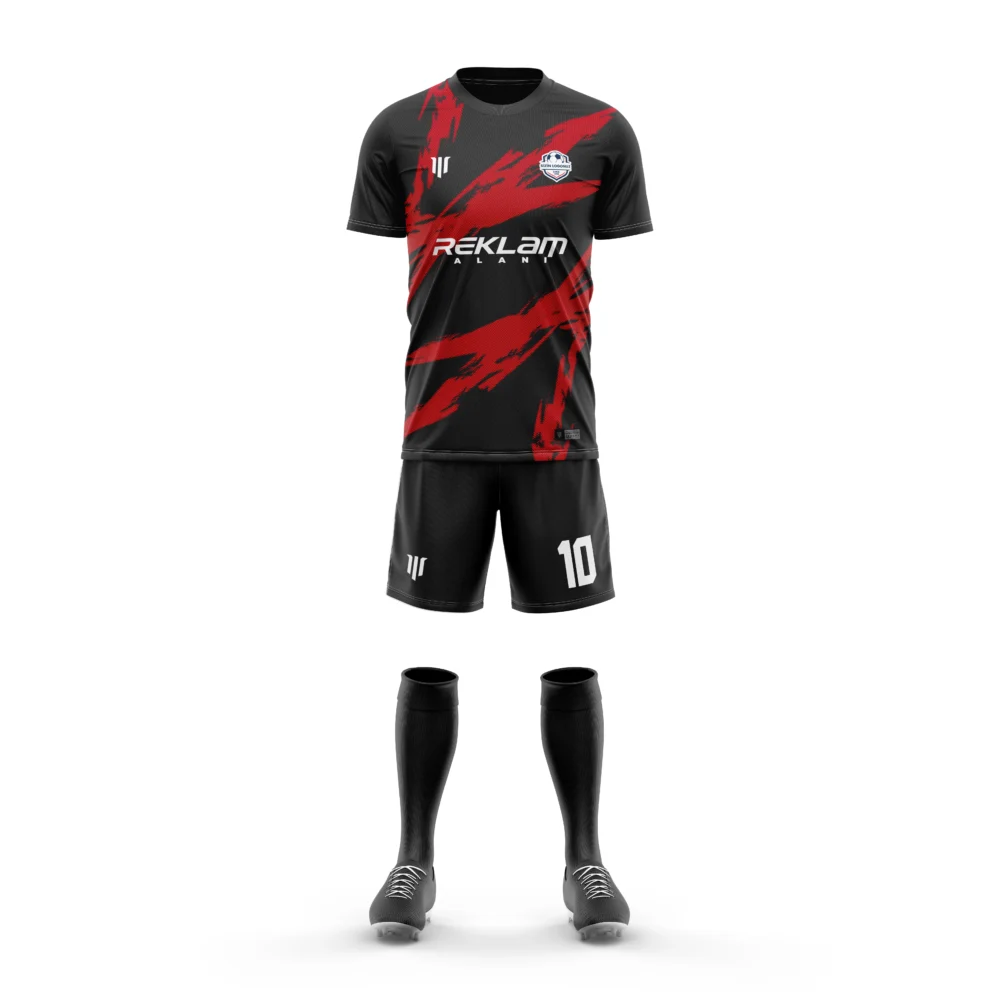 Marinspor Futbol Forma F035 Kırmızı-Siyah