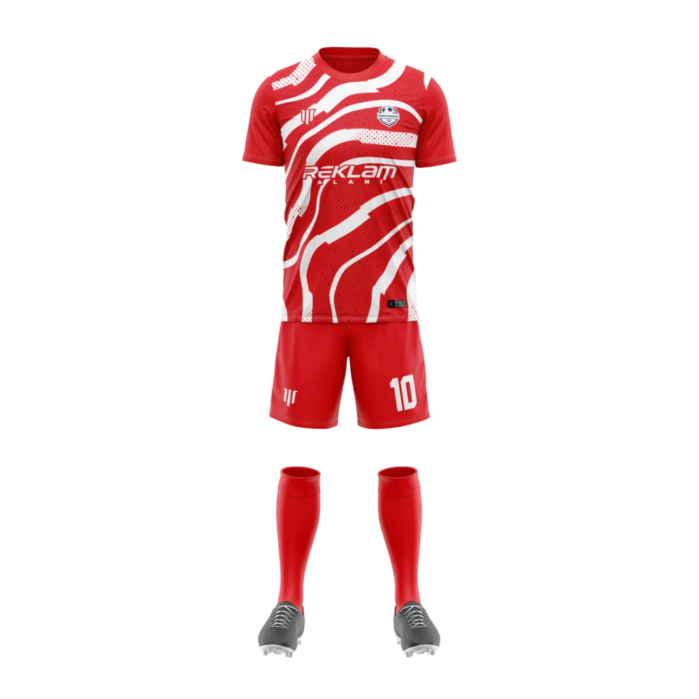 Marinspor Futbol Forma F036 Kırmızı-Beyaz