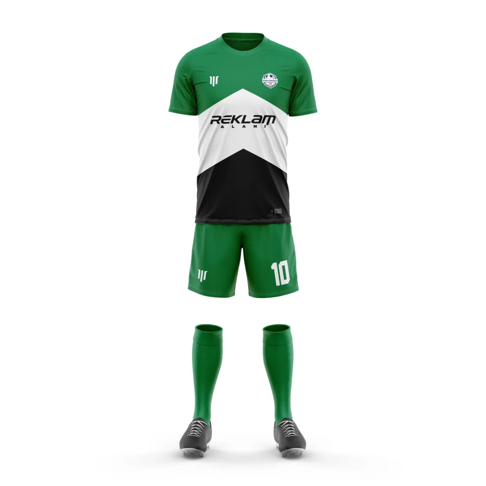 Marinspor Futbol Forma F038 Yeşil-Siyah-Beyaz