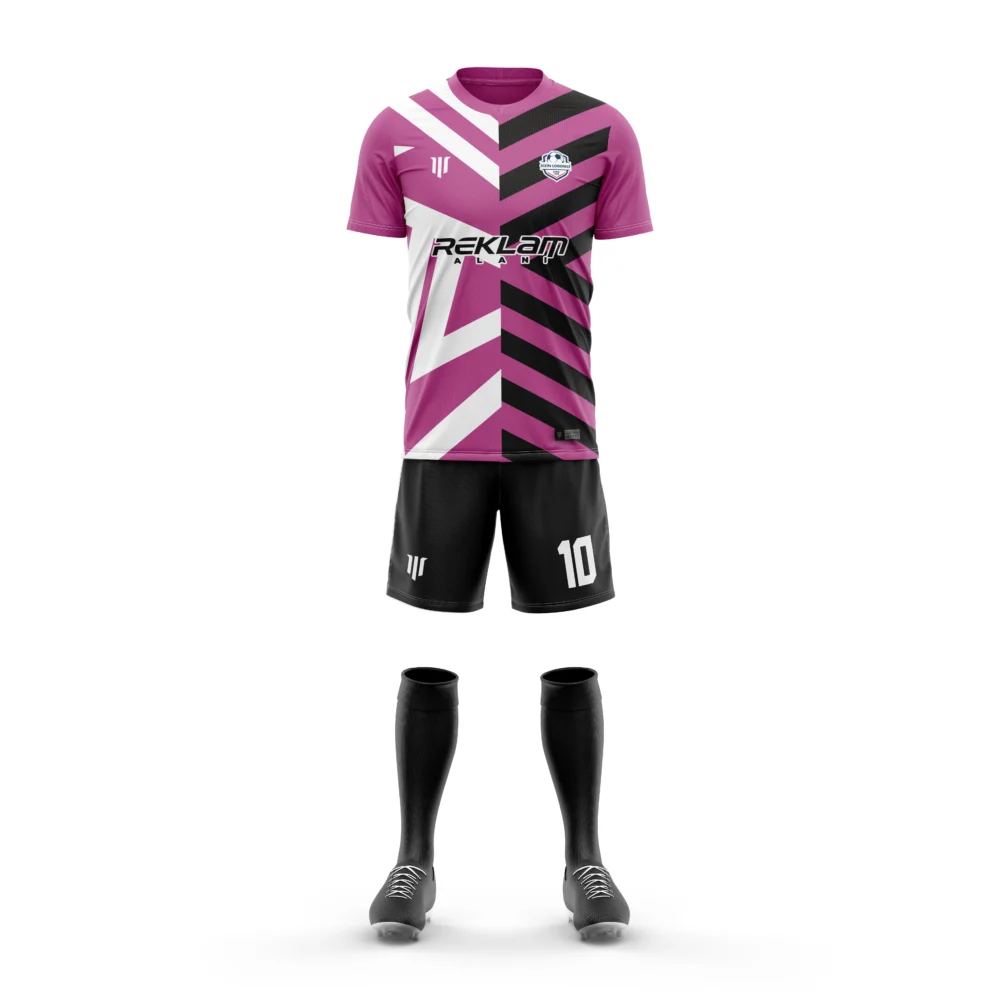Marinspor Futbol Forma F039 Pembe-Siyah-Beyaz