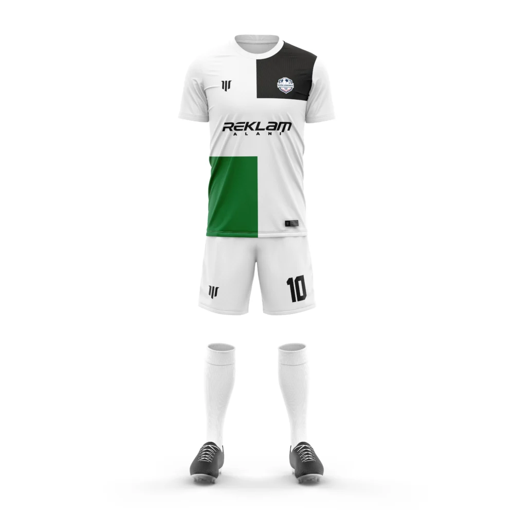 Marinspor Futbol Forma F042 Beyaz-Yeşil-Siyah
