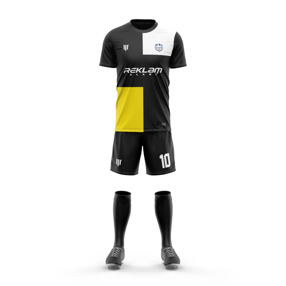 Marinspor Futbol Forma F042 Siyah-Sarı-Beyaz