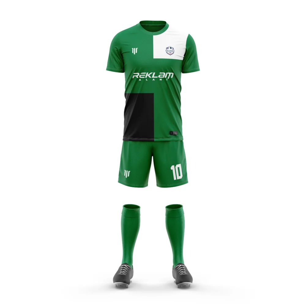 Marinspor Futbol Forma F042 Yeşil-Siyah-Beyaz