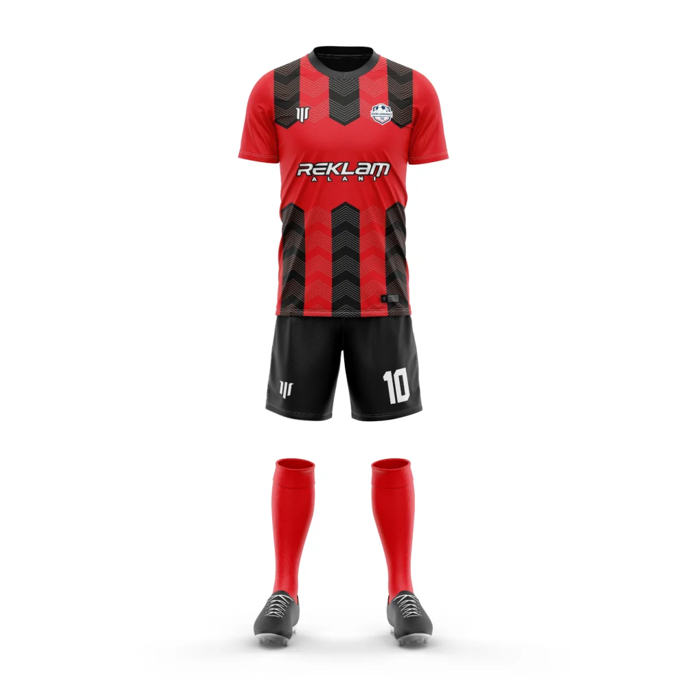 Marinspor Futbol Forma F044 Kırmızı-Siyah