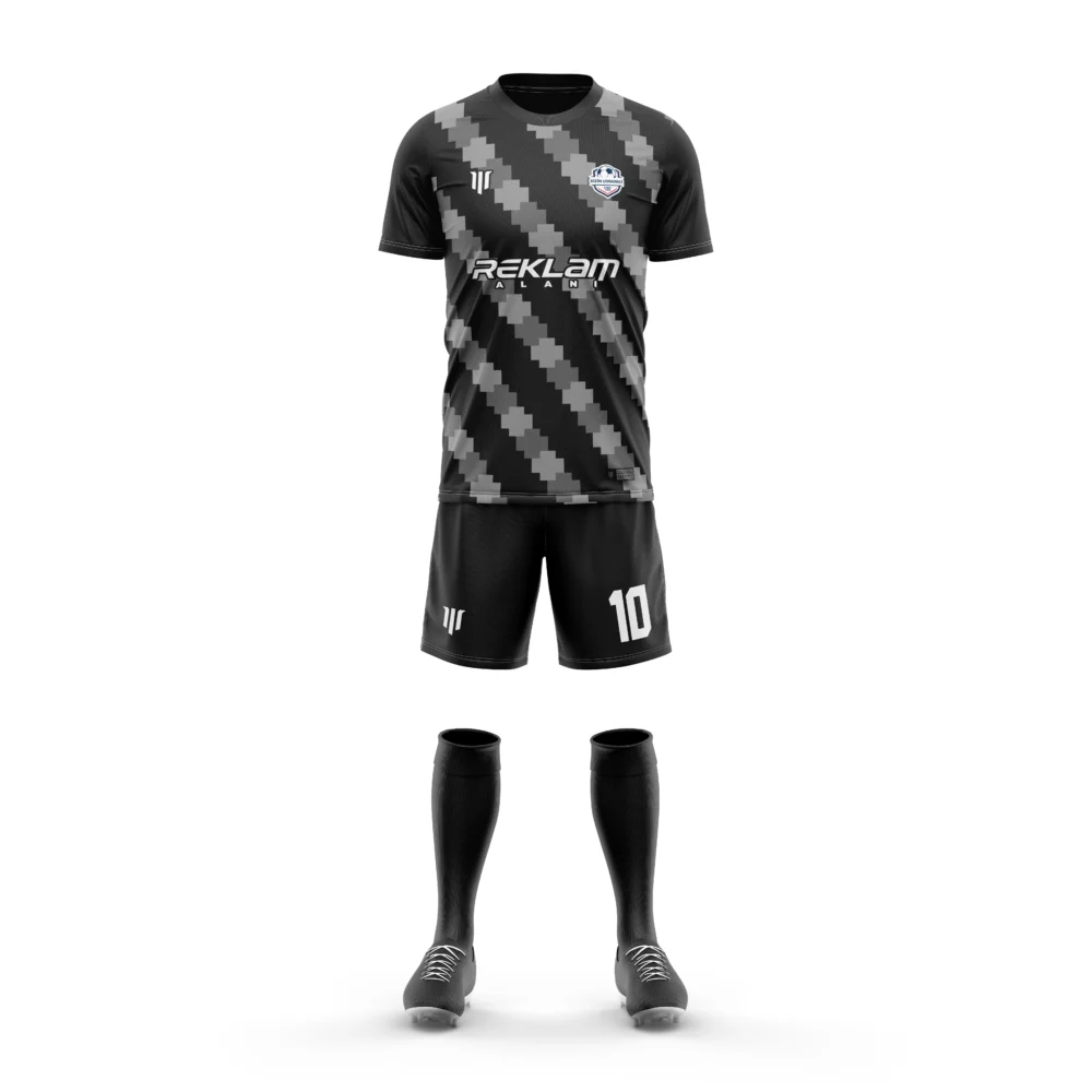Marinspor Futbol Forma F045 Gri-Siyah