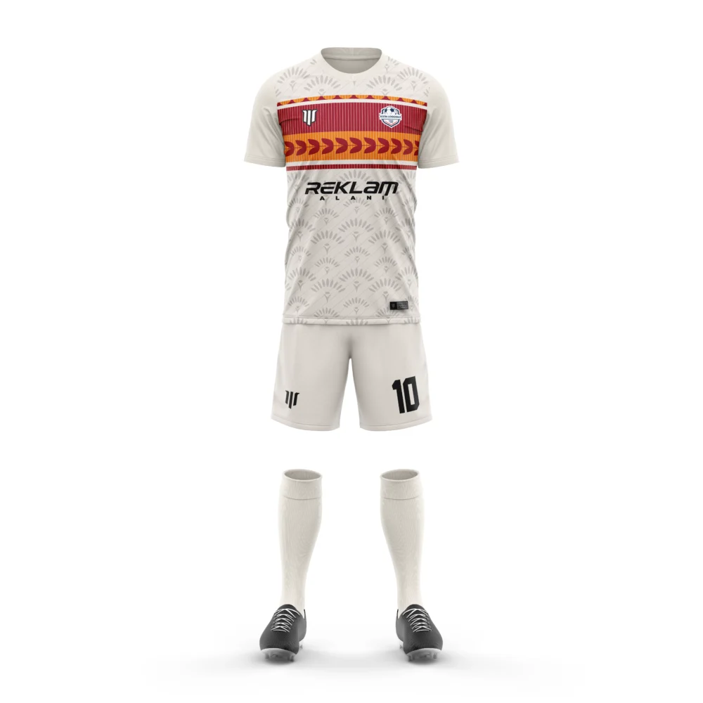 Marinspor Futbol Forma F047 Krem-Bordo-Turuncu