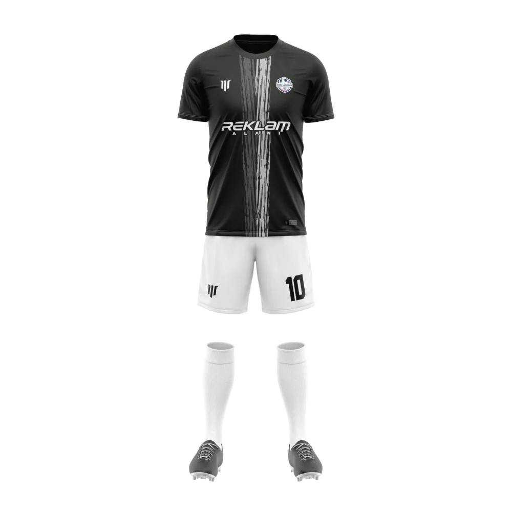Marinspor Futbol Forma F050 Siyah-Beyaz-Gri