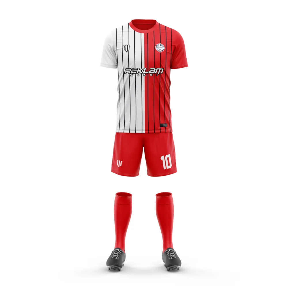 Marinspor Futbol Forma F055 Kırmızı-Beyaz-Siyah