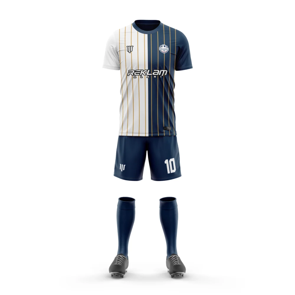 Marinspor Futbol Forma F055 Lacivert-Beyaz-Gold