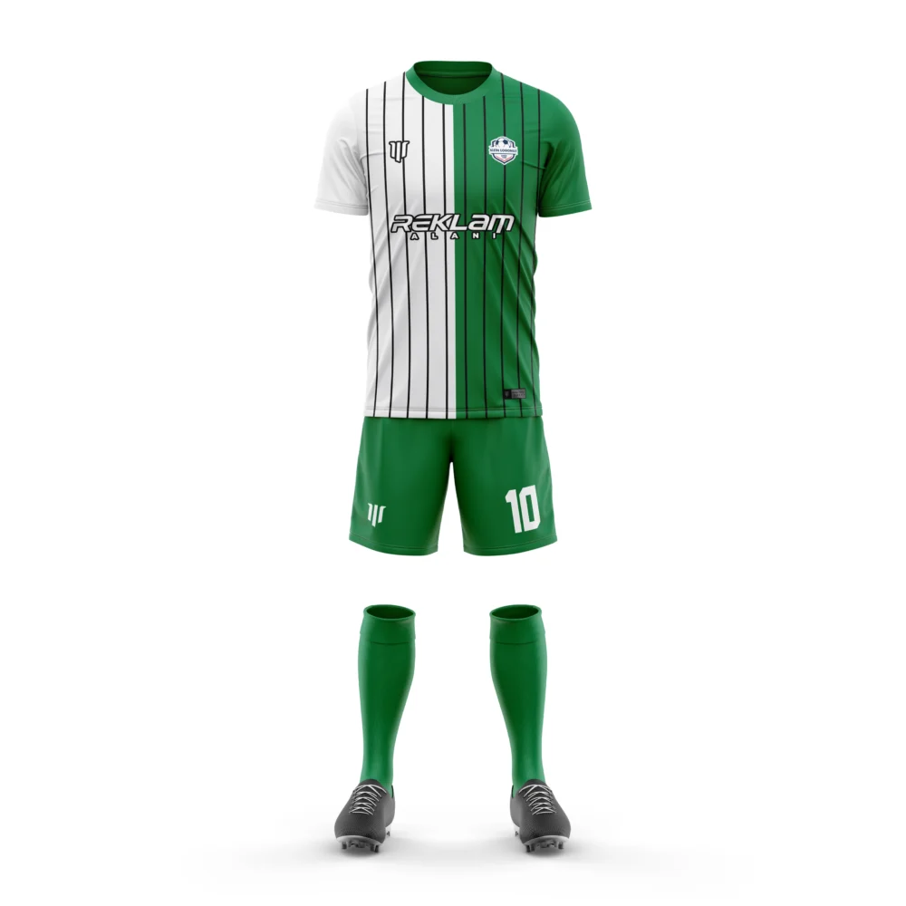Marinspor Futbol Forma F055 Yeşil-Beyaz-Siyah