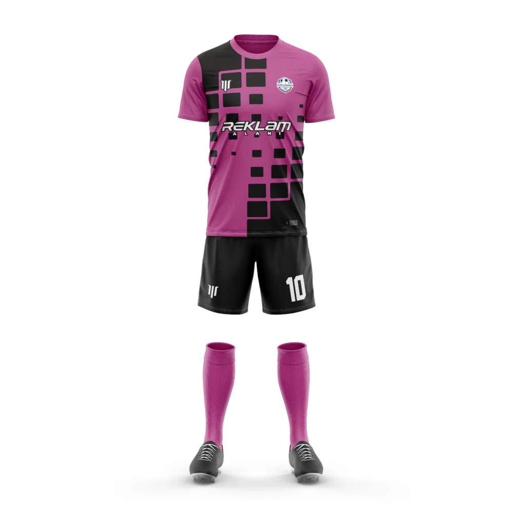 Marinspor Futbol Forma F057 Pembe-Siyah