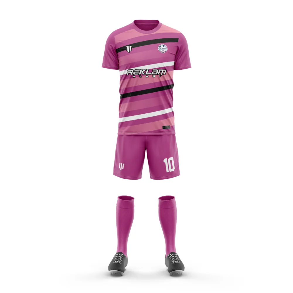 Marinspor Futbol Forma F058 Pembe-Siyah-Beyaz