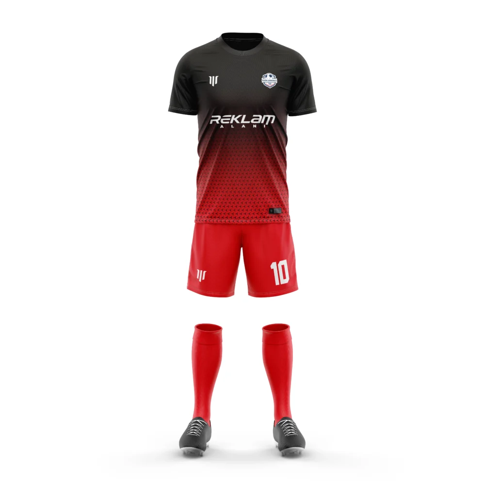 Marinspor Futbol Forma F059 Kırmızı-Siyah