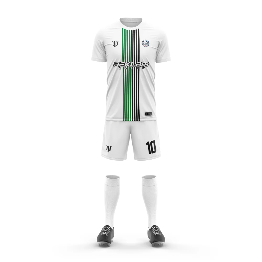 Marinspor Futbol Forma F065 Beyaz-Yeşil-Siyah
