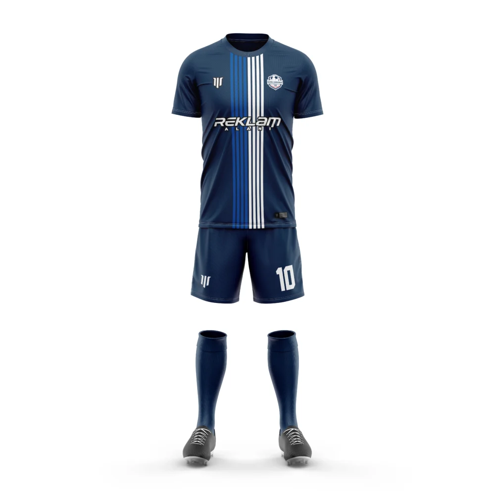 Marinspor Futbol Forma F065 Lacivert-Mavi-Beyaz