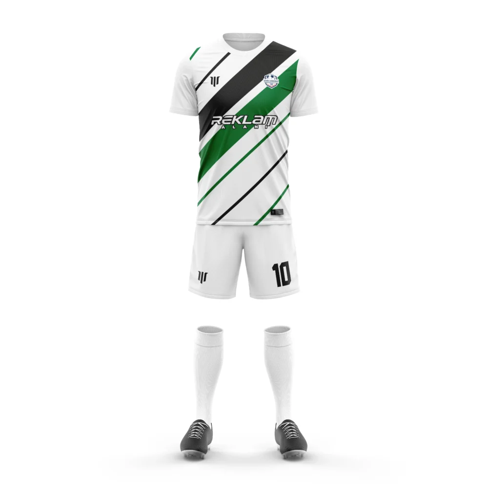 Marinspor Futbol Forma F069 Yeşil-Siyah-Beyaz
