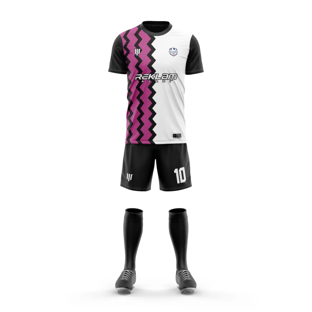 Marinspor Futbol Forma F070 Pembe-Siyah-Beyaz