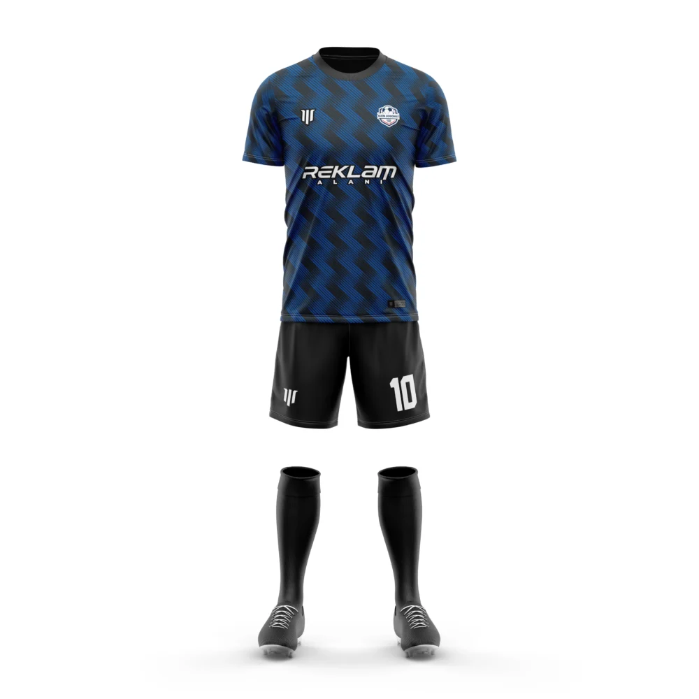 Marinspor Futbol Forma F071 Mavi-Siyah