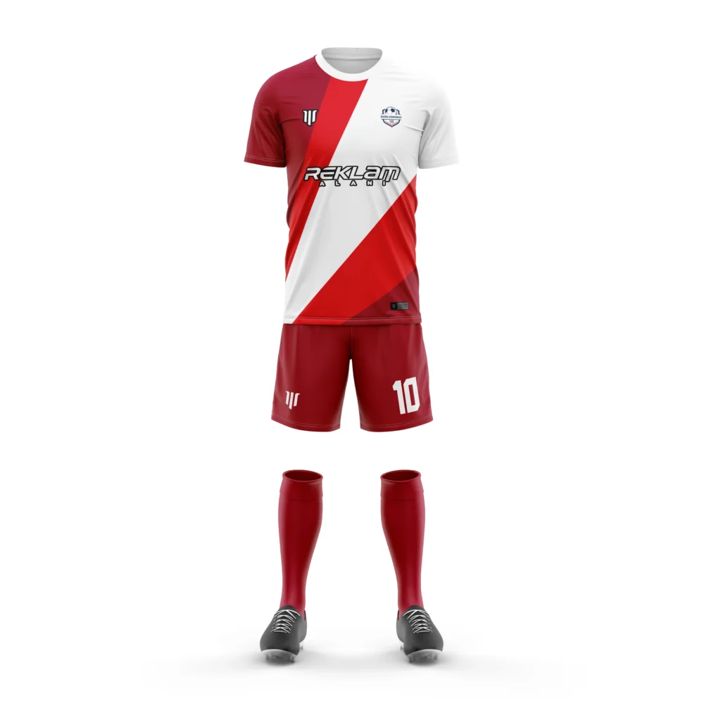 Marinspor Futbol Forma F072 Kırmızı-Beyaz