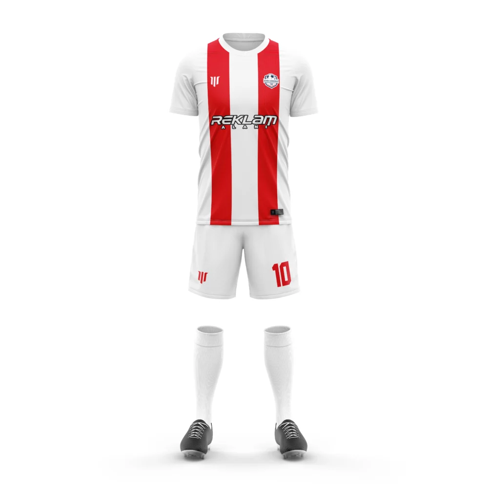 Marinspor Futbol Forma F074 Beyaz-Kırmızı