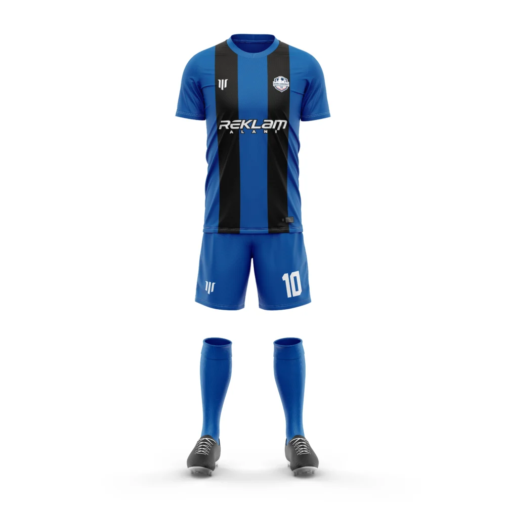 Marinspor Futbol Forma F074 Mavi-Siyah