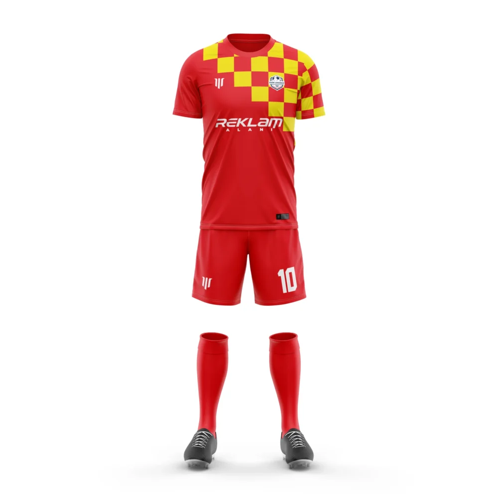 Marinspor Futbol Forma F075 Sarı-Kırmızı