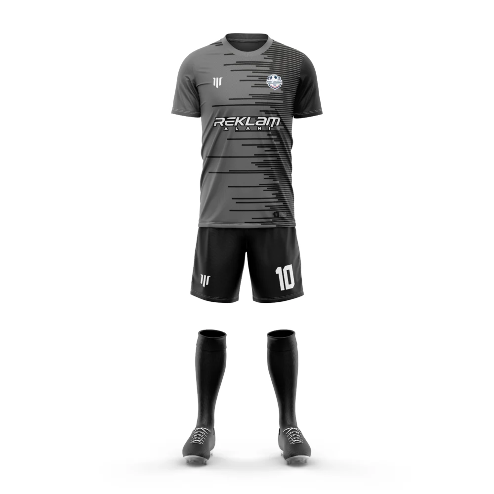 Marinspor Futbol Forma F079 Gri-Siyah